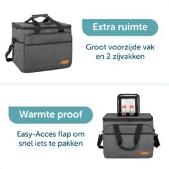 ForDig Koeltas XL Zwart (30 Liter) - Gemaakt Van 600D Polyester Met PEVA-Voering - Ruimte Voor 40 Blikjes Of 20 Halve Liter Flessen - Opvouwbaar Koel Tas Met Easy-Acces Flap - Ruimte Voor Bestek - Picknick Cool Bag - Coolerbag - Grote Cooler 13 ForDig Koeltas XL Zwart (30 Liter) - Gemaakt Van 600D Polyester Met PEVA-Voering - Ruimte Voor 40 Blikjes Of 20 Halve Liter Flessen - Opvouwbaar Koel Tas Met Easy-Acces Flap - Ruimte Voor Bestek - Picknick Cool Bag - Coolerbag - Grote Cooler -Buiten Kamperen Apparatuur 1200x1200 1684