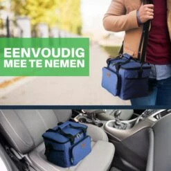 Packaway 4 Laags Geïsoleerde Koeltas - Lunchtas 15 Liter - Blauw -Buiten Kamperen Apparatuur 1200x1200 1698