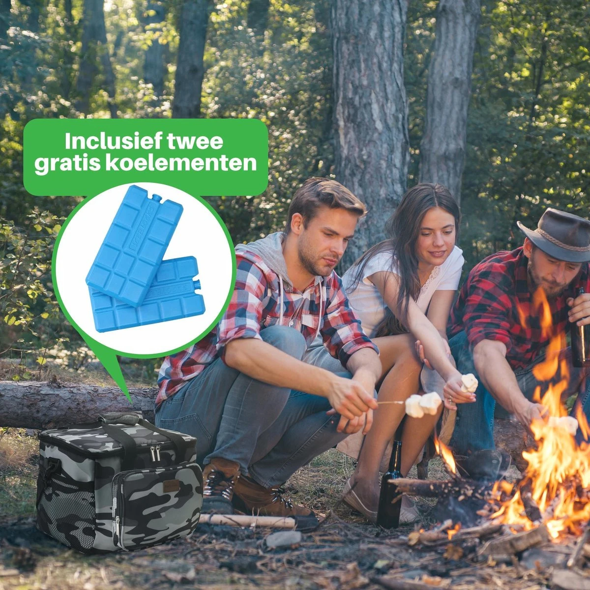 Packaway 4 Laags Geïsoleerde Koeltas - Lunchtas 15 Liter - Camouflage Grijs 7 Packaway 4 Laags Geïsoleerde Koeltas - Lunchtas 15 Liter - Camouflage Grijs - Afbeelding 5