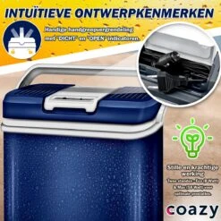 Coazy Koelbox 24L Elektrisch 12v 230 Volt - Met ECO Modus Voor Auto & Camping - Elektrische Frigobox Klein - Verkoelt En Verwarmt - Eco Modus - MiniBar - Electrische Mini Koelkast -Buiten Kamperen Apparatuur 1200x1200 1820
