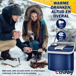 Coazy Koelbox 24L Elektrisch 12v 230 Volt - Met ECO Modus Voor Auto & Camping - Elektrische Frigobox Klein - Verkoelt En Verwarmt - Eco Modus - MiniBar - Electrische Mini Koelkast -Buiten Kamperen Apparatuur 1200x1200 1824
