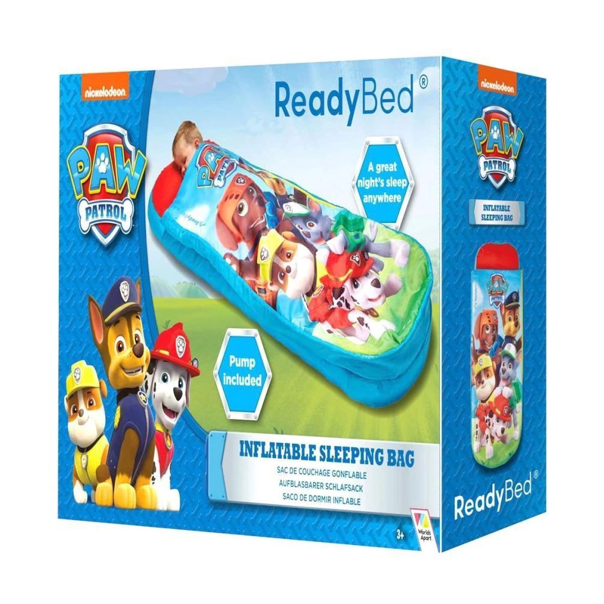 Paw Patrol ReadyBed Luchtbed + Slaapzak + Kussen - Blauw - 150x62x20 6 Paw Patrol ReadyBed Luchtbed + Slaapzak + Kussen - Blauw - 150x62x20 - Afbeelding 4