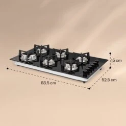 Trifecta 6 Gaskookplaat 6-pits Grote, Normale En Extra Glaskeramische Branders -Buiten Kamperen Apparatuur 1200x1200 2038