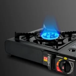 Borvat® |Draagbare Gasfornuis - Camping Kookstel - Inclusief 4 Gasflessen - Gas Stove - Gasfornuis - Kooktoestel - Outdoor - Op Reis + Gratis Smartphone Auto Magneethouder. -Buiten Kamperen Apparatuur 1200x1200 2115