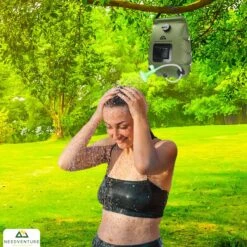 Needventure Solar Douche - Camping Douchezak - Buiten Douche - Tuindouche - Inclusief Thermometer - Waterzak Met Douchekop - 20L - Groen -Buiten Kamperen Apparatuur 1200x1200 2158