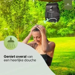 Needventure Solar Douche - Camping Douchezak - Buiten Douche - Tuindouche - Inclusief Thermometer - Waterzak Met Douchekop - 20L - Zwart -Buiten Kamperen Apparatuur 1200x1200 2178