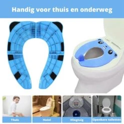 Blauwe Opvouwbare Toilet Zitje - WC Verkleiner - WC Bril Verkleiner- Urinoirs Kind - Toilet Training - Plas Trainer Zitje - Reis Accessoires - Camping Toilet Zitje - Toilet Verkleiner - Toilet Bril Verkleiner -Buiten Kamperen Apparatuur 1200x1200 2181