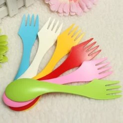 Merkloos Spork – Set Van 6 Stuks - Spork Campingbestek – Spork 3 In 1 -Buiten Kamperen Apparatuur 1200x1200 2207