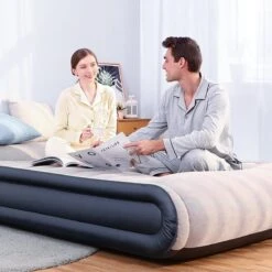 Sable Luxe Queen Size 2 Persoons Luchtmatras Met Ingebouwd Kussen, Opblaasbaar Luchtbed Met Ingebouwde Elektrische Pomp Voor Kamperen, Reizen Of Overnachtende Gasten Of Festival 12 Sable Luxe Queen Size 2 Persoons Luchtmatras Met Ingebouwd Kussen, Opblaasbaar Luchtbed Met Ingebouwde Elektrische Pomp Voor Kamperen, Reizen Of Overnachtende Gasten Of Festival -Buiten Kamperen Apparatuur 1200x1200 230