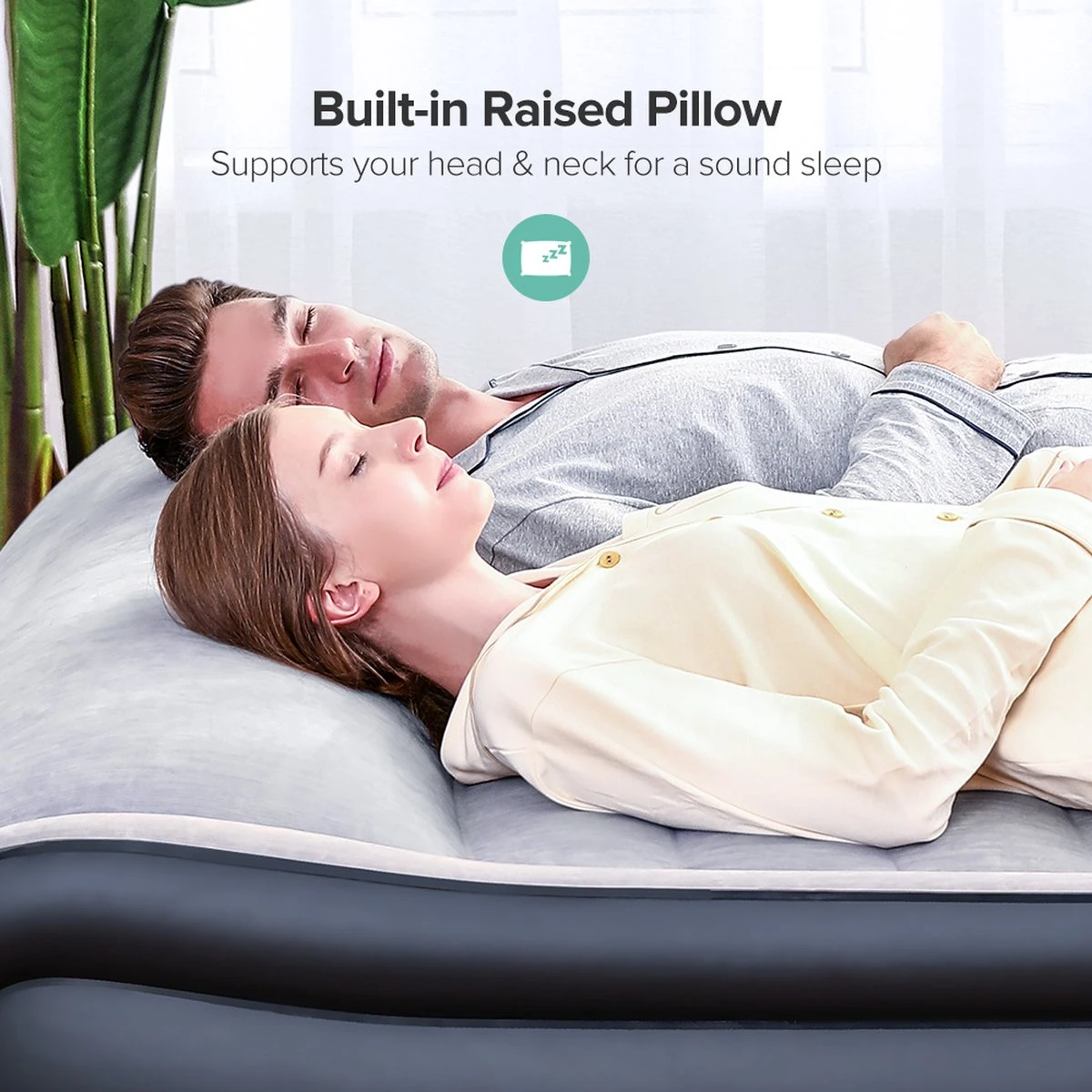 Sable Luxe Queen Size 2 Persoons Luchtmatras Met Ingebouwd Kussen, Opblaasbaar Luchtbed Met Ingebouwde Elektrische Pomp Voor Kamperen, Reizen Of Overnachtende Gasten Of Festival 9 Sable Luxe Queen Size 2 Persoons Luchtmatras Met Ingebouwd Kussen, Opblaasbaar Luchtbed Met Ingebouwde Elektrische Pomp Voor Kamperen, Reizen Of Overnachtende Gasten Of Festival - Afbeelding 7