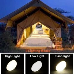 Albrillo Campinglamp LED 2 Stuks Campinglantaarn USB Oplaadbaar Campinglicht, 3 Modi Waterdicht Met 1800mAh Powerbank LED Campinglantaarn Tentverlichting Voor Vissen, Wandelen, Kamperen, Noodgevallen -Buiten Kamperen Apparatuur 1200x1200 2352