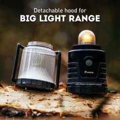 Favour L1061 Camping Lamp LED, 875 Lumen, IP64, Waterdicht, Draagbare Kampeerlamp, Tentlamp, Schokbestendig, 4 Verschillende Lichtmodi Incl Kaarslicht-modus, Afneembaar Deksel, Handig & Compact Formaat -Buiten Kamperen Apparatuur 1200x1200 2379