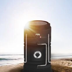 Merkloos Xtraworks - Multifunctionele Solar LED Campinglamp Met Handvatten - IPX 45 Waarde, USB-lader En Powerbank - Mat Zwart -Buiten Kamperen Apparatuur 1200x1200 2391