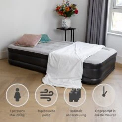 BluMill Eenpersoons Luchtbed - Met Ingebouwde Pomp - Luchtbed Zelfopblazend - Incl. Draagtas - 191x99x36 Cm 16 BluMill Eenpersoons Luchtbed - Met Ingebouwde Pomp - Luchtbed Zelfopblazend - Incl. Draagtas - 191x99x36 Cm -Buiten Kamperen Apparatuur 1200x1200 263