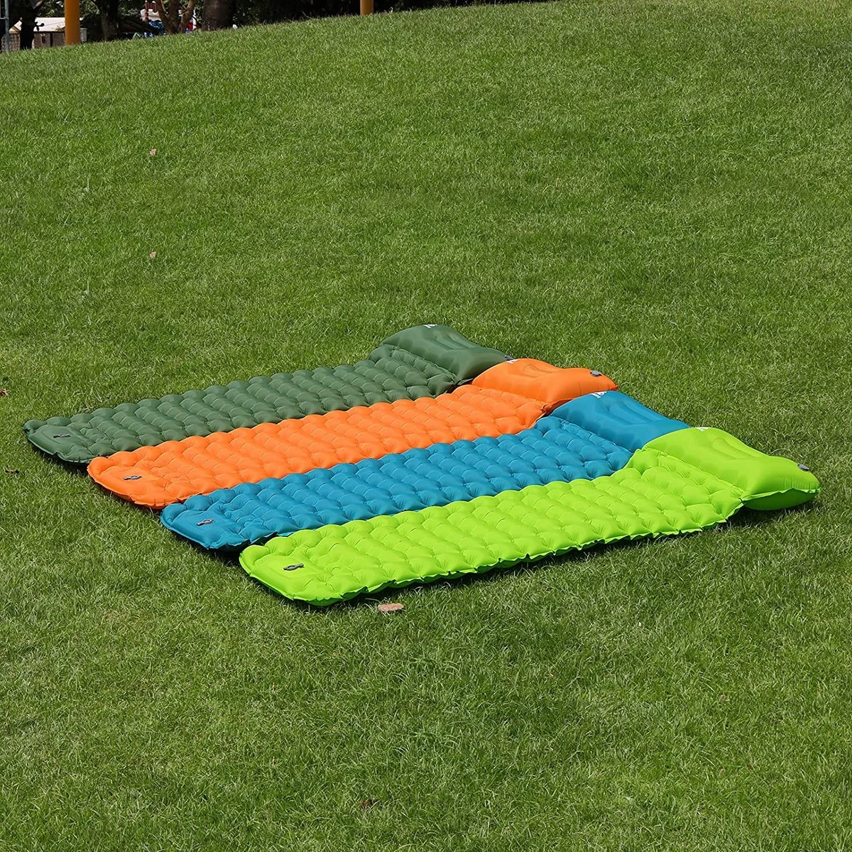 LVNRIDS Isomat, Zelfopblazend, Ultralicht, Luchtmatras, Camping, Zelfopblaasbaar, Opblaasbaar Matras, 3,9 Inch Dik, Met Voetperspomp En Kussen, Voor Camping, Reizen, Outdoor, Wandelen, Strand, Oranje 9 LVNRIDS Isomat, Zelfopblazend, Ultralicht, Luchtmatras, Camping, Zelfopblaasbaar, Opblaasbaar Matras, 3,9 Inch Dik, Met Voetperspomp En Kussen, Voor Camping, Reizen, Outdoor, Wandelen, Strand, Oranje - Afbeelding 7