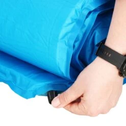 Springos Slaapmat | Zelfopblazend | 186 Cm | Inclusief Hoes & Hoofdkussen | Lichtblauw -Buiten Kamperen Apparatuur 1200x1200 370