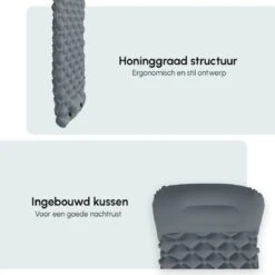 AirFeel Opblaasbaar Slaapmatje - Ingebouwde Pomp En Kussen - Lichtgewicht - 196 X 60 X 6cm - Gray 10 AirFeel Opblaasbaar Slaapmatje - Ingebouwde Pomp En Kussen - Lichtgewicht - 196 X 60 X 6cm - Gray -Buiten Kamperen Apparatuur 1200x1200 379
