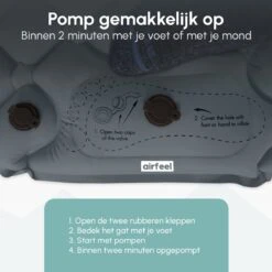 AirFeel Opblaasbaar Slaapmatje - Ingebouwde Pomp En Kussen - Lichtgewicht - 196 X 60 X 6cm - Gray 12 AirFeel Opblaasbaar Slaapmatje - Ingebouwde Pomp En Kussen - Lichtgewicht - 196 X 60 X 6cm - Gray -Buiten Kamperen Apparatuur 1200x1200 381
