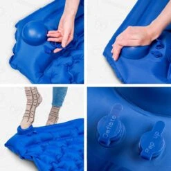 TRVLMORE Slaapmat - Zelfopblazend - 1 Persoons - Ingebouwde Pomp En Kussen - Blauw -Buiten Kamperen Apparatuur 1200x1200 407