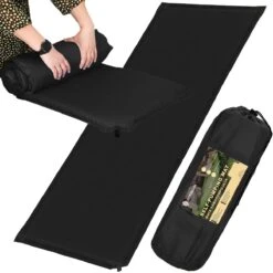 Springos Slaapmat | Zelfopblazend | 180 Cm | Inclusief Hoes | Zwart -Buiten Kamperen Apparatuur 1200x1200 414