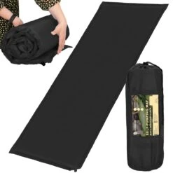 Springos Slaapmat | Zelfopblazend | 180 Cm | Inclusief Hoes | Zwart -Buiten Kamperen Apparatuur 1200x1200 415