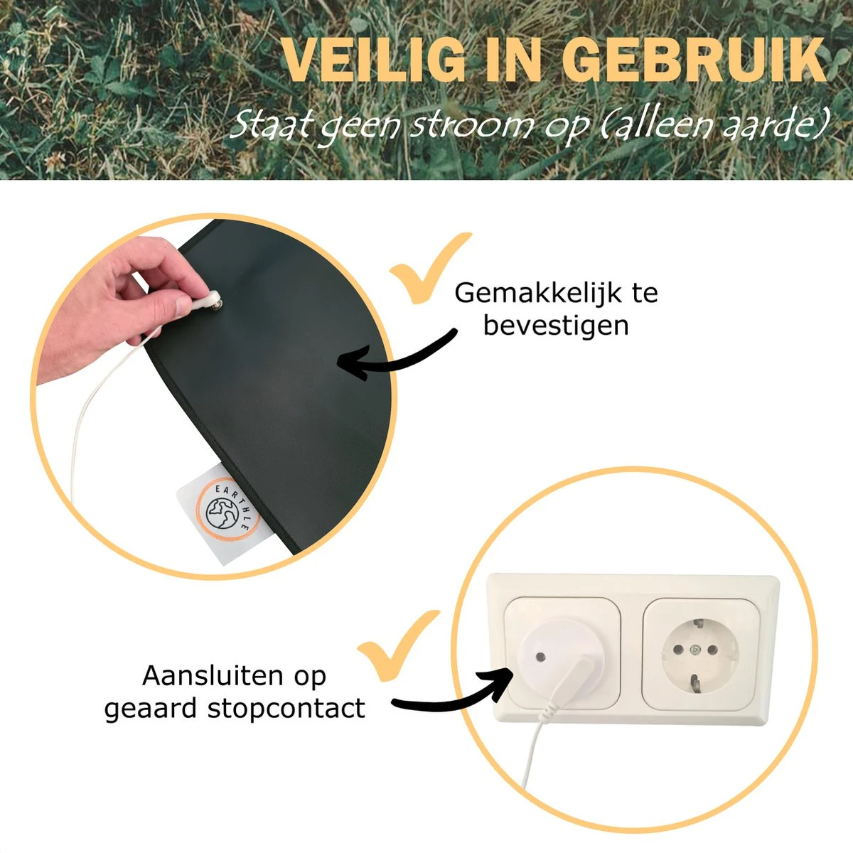 Earthle Earthing Slaapmat - Aardingsmat - Aarden - Earthing Mat - Aarding - Grounding Mat 6 Earthle Earthing Slaapmat - Aardingsmat - Aarden - Earthing Mat - Aarding - Grounding Mat - Afbeelding 4