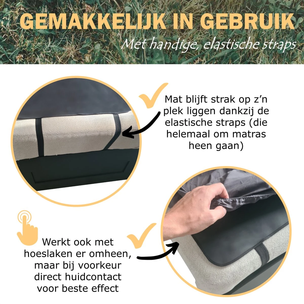Earthle Earthing Slaapmat - Aardingsmat - Aarden - Earthing Mat - Aarding - Grounding Mat 9 Earthle Earthing Slaapmat - Aardingsmat - Aarden - Earthing Mat - Aarding - Grounding Mat - Afbeelding 7