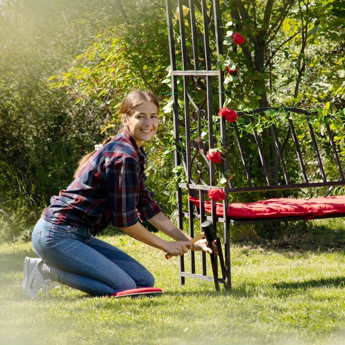 Relaxdays Grondankers Voor Rozenboog - Staal - Grondpennen - U-vorm - Haringen - Anker 7 Relaxdays Grondankers Voor Rozenboog - Staal - Grondpennen - U-vorm - Haringen - Anker - Afbeelding 5