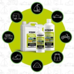 Ultramar - Sprayhood & Tent Protector 1L - Impregneermiddel Voor Bootkap, Tent, Cabriodak - Maakt Waterdicht En Geeft Extra Bescherming -Buiten Kamperen Apparatuur 1200x1200 594