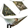 MacGyver® ‘3-in-1’ Tent | Tarp – Schaduwdoek – Hangmat | Strandtent | Outdoor-tent | Shelter | Vistent | 280 X 280 Cm | Camouflage | Waterdicht | Lichtgewicht -Buiten Kamperen Apparatuur 1200x1200 620