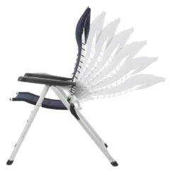 Campart Campingstoel CH-0592 - Opvouwbaar Met Hoofdsteun - 7 Verstelbare Standen - Lichtgewicht - Blauw -Buiten Kamperen Apparatuur 1200x1200 704