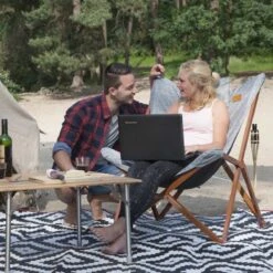 Bo-Camp - Urban Outdoor - Relaxstoel - Bloomsbury - L - Oxford Polyester - Grijs -Buiten Kamperen Apparatuur 1200x1200 727