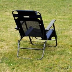 Ligstoel 155x60cm - Opvouwbaar Campingstoel Ligbed Strandstoel Tuinstoel Vouwligstoel Blauw -Buiten Kamperen Apparatuur 1200x1200 897