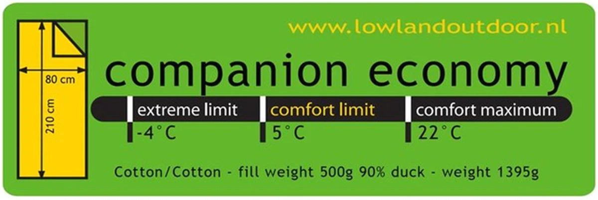 LOWLAND OUTDOOR® Donzen Slaapzak - Companion Economy - 210x80 Cm - Rood 12 LOWLAND OUTDOOR® Donzen Slaapzak - Companion Economy - 210x80 Cm - Rood - Afbeelding 10