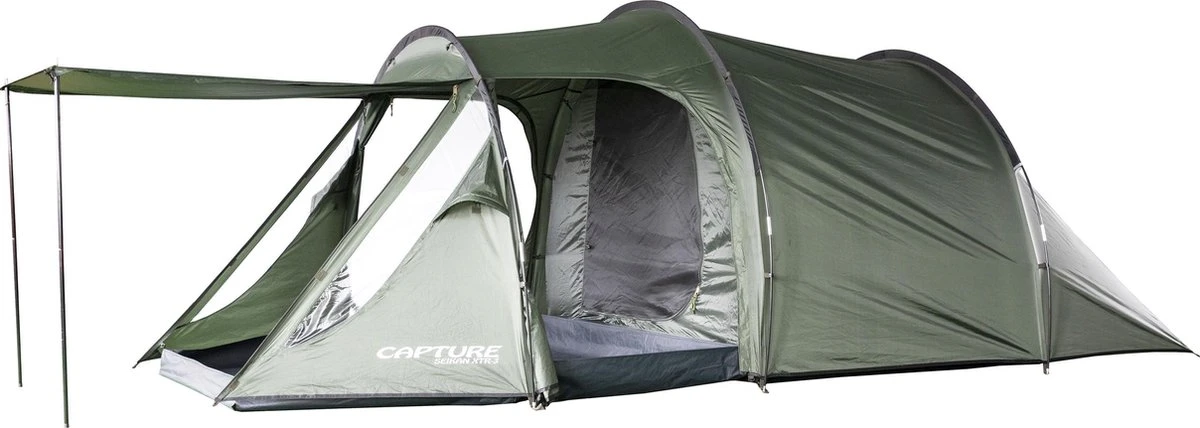 Capture Outdoor, 3-Man XXL Tent "Seikan XTR-3", Voor 3 XXL Personen, 215x400x155cm, DeLuxe Tent En Canvas, "Airflow System", … 12 Capture Outdoor, 3-Man XXL Tent "Seikan XTR-3", Voor 3 XXL Personen, 215x400x155cm, DeLuxe Tent En Canvas, "Airflow System", … - Afbeelding 10