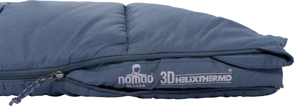 NOMAD® Blazer Slaapzak | 205x80cm Blauw | Lichtgewicht & Kwalitatief | Slaapzak | Incl Hoes 9 NOMAD® Blazer Slaapzak | 205x80cm Blauw | Lichtgewicht & Kwalitatief | Slaapzak | Incl Hoes - Afbeelding 7