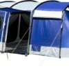 Skandika Montana 8 Sleeper Tent – Tunneltent – 8 Persoons Familietent - Campingtent – Sleeper Technology (2 Tot 4 Extra Donkere Slaapcabines) – Ingenaaide Tentvloer - Muggengaas – 700 X 310 X 200 Cm (LxBxH) – 5000mm Waterkolom – Kamperen – Blauw/wit 1 Skandika Montana 8 Sleeper Tent – Tunneltent – 8 Persoons Familietent - Campingtent – Sleeper Technology (2 Tot 4 Extra Donkere Slaapcabines) – Ingenaaide Tentvloer - Muggengaas – 700 X 310 X 200 Cm (LxBxH) – 5000mm Waterkolom – Kamperen – Blauw/wit -Buiten Kamperen Apparatuur 1200x472