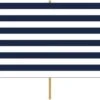 Strand/camping Windscherm Gestreept Wit/blauw 3 Meter X 120 Cm - Beschutting/schermen Voor Op Het Strand/de Camping -Buiten Kamperen Apparatuur 1200x476