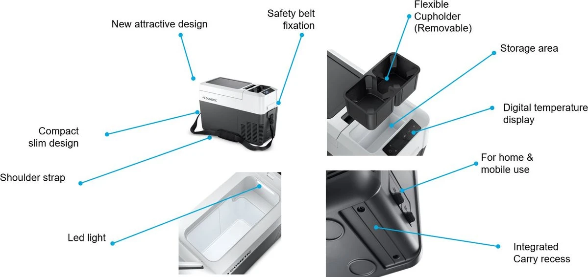 Dometic CFF 12 Compressor Koelbox - 13l - 12/24/230V 6 Dometic CFF 12 Compressor Koelbox - 13l - 12/24/230V - Afbeelding 4