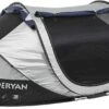 Deryan Cocoon Pop Up Tent - Luchtbed - Luchtpomp - 4 Persoons - Zilver -Buiten Kamperen Apparatuur 1200x588 3