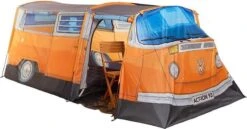 Merkloos Volkswagen Bus Tent - Oranje - 4 Persoons -Buiten Kamperen Apparatuur 1200x627 1