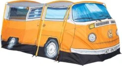 Merkloos Volkswagen Bus Tent - Oranje - 4 Persoons -Buiten Kamperen Apparatuur 1200x644