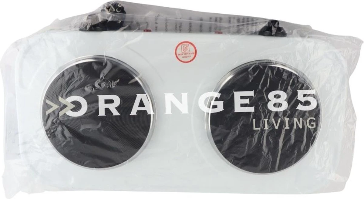 Orange85 Kookplaat - Elektrisch - 2 Pits - Kampeer Accessoires - Wit - 48x27x5cm - Metaal - Fornuis - Vrijstaand 9 Orange85 Kookplaat - Elektrisch - 2 Pits - Kampeer Accessoires - Wit - 48x27x5cm - Metaal - Fornuis - Vrijstaand - Afbeelding 7