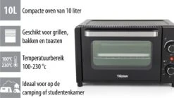 Tristar Oven OV-3615 - Camping Oven 10 Liter - 800 Watt - Vrijstaande Kleine Oven - Zwart 27 Tristar Oven OV-3615 - Camping Oven 10 Liter - 800 Watt - Vrijstaande Kleine Oven - Zwart -Buiten Kamperen Apparatuur 1200x674 25