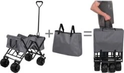 TecTake - Opvouwbare Bolderkar Heidrun Grijs -Buiten Kamperen Apparatuur 1200x703 4