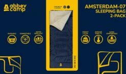 Abbey Camp Slaapzak Amsterdam - 2-pack - Dekenmodel - 210 X 85 Cm - Grijs -Buiten Kamperen Apparatuur 1200x711 4