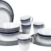 Bo-Camp - Servies - Classic - 16-Delig - Wit/Navy 2 Bo-Camp - Servies - Classic - 16-Delig - Wit/Navy -Buiten Kamperen Apparatuur 1200x717 5