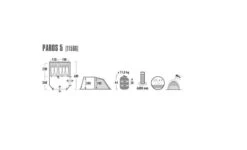 High Peak Paros 5 Tunneltent - 5-Persoons - Donkergrijs -Buiten Kamperen Apparatuur 1200x727