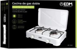 EDM 2-Pits Gaskooktoestel - Camping - Wit - 46x30x12 Cm 8 EDM 2-Pits Gaskooktoestel - Camping - Wit - 46x30x12 Cm -Buiten Kamperen Apparatuur 1200x761 5