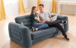 Intex Luxe Bankstel / Opblaasbare Slaapbank - 2-persoons - 203x224x66 Cm -Buiten Kamperen Apparatuur 1200x767